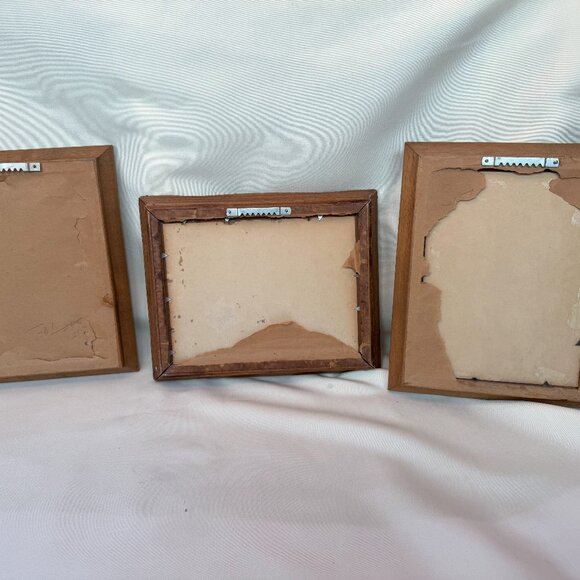 Vintage Clyde Cole Prints with Wood Frames - Picture 2 of 5